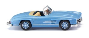 MB 300 SL Cabriolet. Ljusblå.