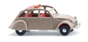 Citroën 2 CV. Olivgrå.