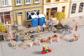 Byggarbetsplats-set.