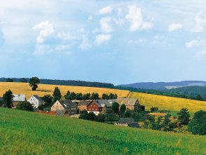 Bakgrundskuliss "Wolkenstein/Ore mountain".