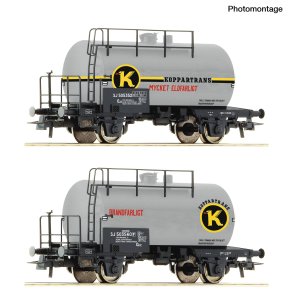2-delat set med Tankvagnar SJ "Koppartrans".