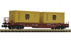 Containervagn MSC N-skala.