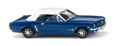 Ford Mustang Cabriolet. Blå.