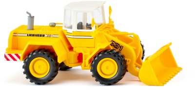 Hjullastare, Liebherr. Gul.