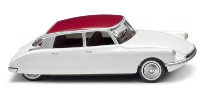 Citroën ID 19 Vit med rubinrött tak.