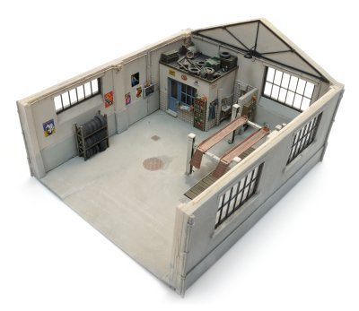 Garage med Inredning. Byggsats.