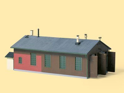Lokstall. Dubbelspår.