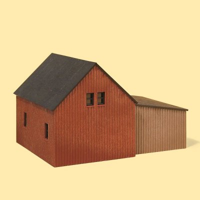 Lagerbyggnad med Garage.