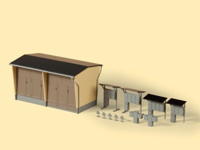 Transformatorstation.