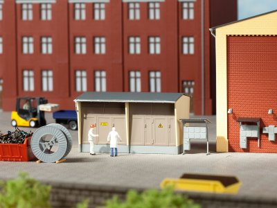 Transformatorstation.