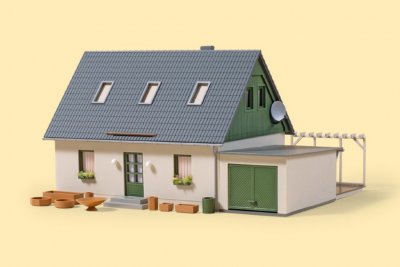 Enfamiljshus med Garage.