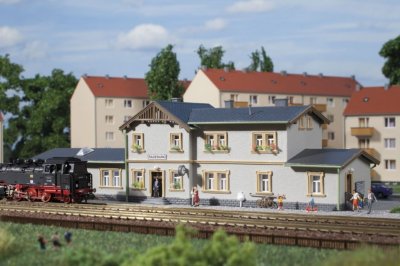 Station Radeburg N-skala.