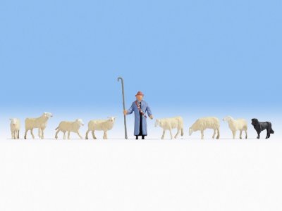 får, fåraherde + hund