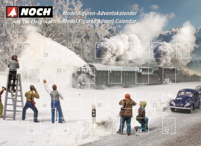Adventskalender 2025 med figurer. H0.