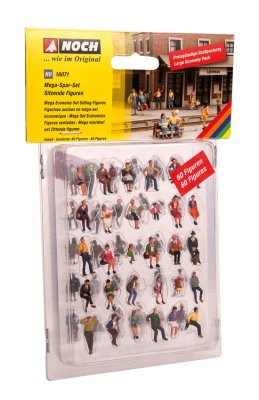 Mega Economy Figures Set. 60 sittande figurer.