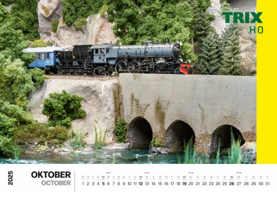 Väggkalender 2025 Märklin/Trix.