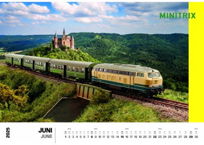 Väggkalender 2025 Märklin/Trix.