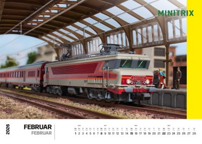 Väggkalender 2026 Märklin/Trix.