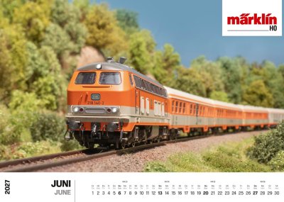 Väggkalender 2027 Märklin/Trix.