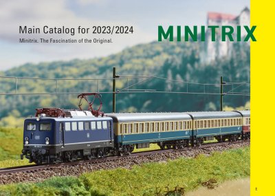 Minitrix Katalog 2023/2024. Engelsk text.