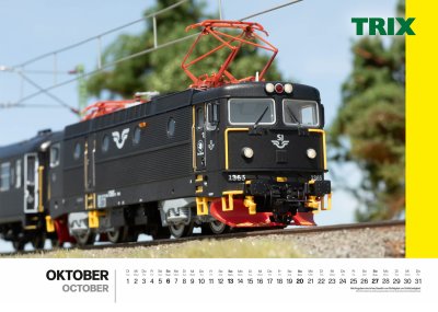 Väggkalender 2024 Märklin/Trix.