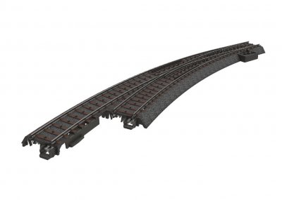 Vänster böjd växel märklin c-räls