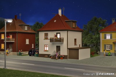 Bostadshus med Garage.