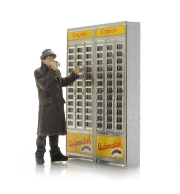 Varuautomat & 1 figur.