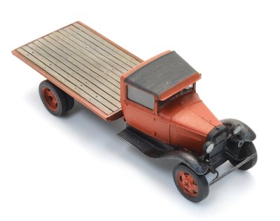 Ford Model AA flakbil. Röd.
