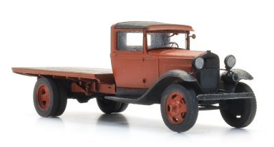 Ford Model AA flakbil. Röd.