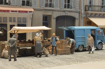 Marknadsstånd med Grönsaker.