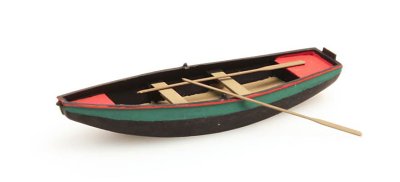 Roddbåt. Grön.