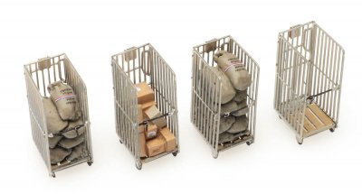 Rullvagnar för posttjänst. 4 st.