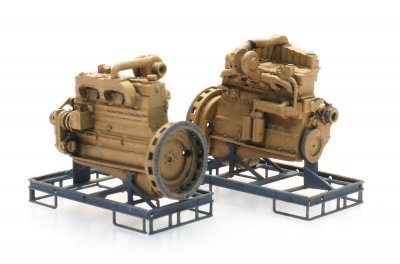Dieselmotor på lastpall. 2 st.