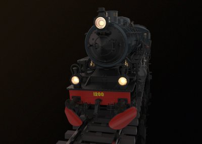 Ånglok F 1200. SJ. 