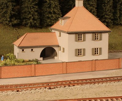 Tegelmur. 3D.