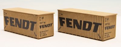 2 st. medelstora lådor "Fendt".