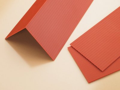 Röda takplattor 4-p.
