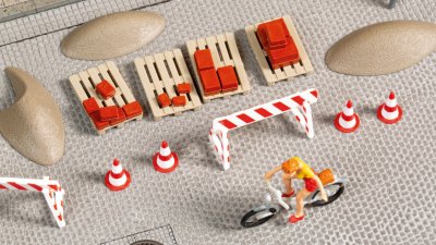 Byggarbetsplats-set.