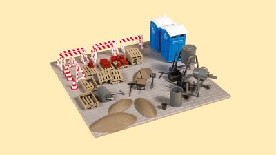 Byggarbetsplats-set.