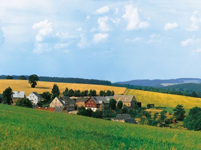 Bakgrundskuliss "Wolkenstein/Ore mountain".