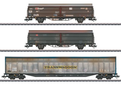 3-delat set Godsvagnar "Transwaggon"