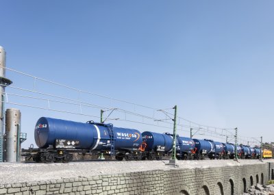 3-delat set med Tankvagnar "Wascosa"