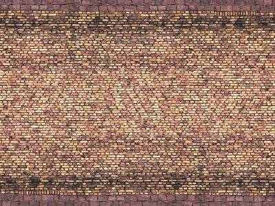 3D kartongark Tegel gul-flerfärgad