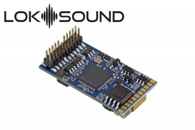 LokSound 5 DCC/MM/SX/M4 Blank dekoder PluX22 med högtalare 11 x 15 mm.