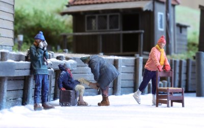 Nybörjare på skridskoåkning.