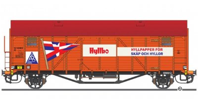 Godsvagn SJ G 43415 märkt Hyllbo.