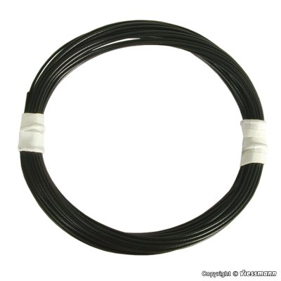 Supertunn specialkabel 0,03 mm². Svart.