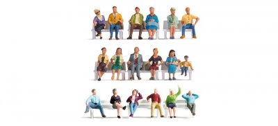 Jubileums-set Sittande figurer N-skala!
