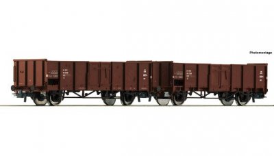 Öppen Godsvagn DSB 2-delat set